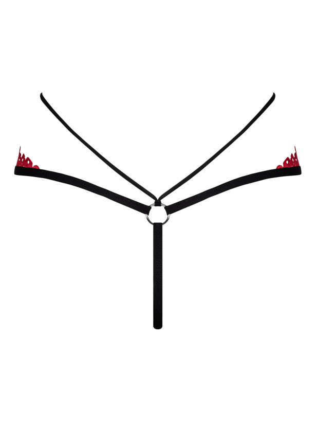 Red Lace Thong Obsessive Mettia — Sexy Straps