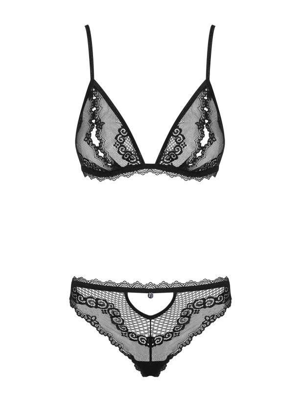 Obsessive Millagro Verführerisches Spitzen-Set mit Seitenschlitzen