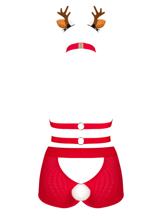 Red Lingerie Set Obsessive Ms Reindy — Festive Outfit