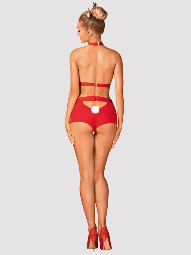 Red Lingerie Set Obsessive Ms Reindy — Festive Outfit