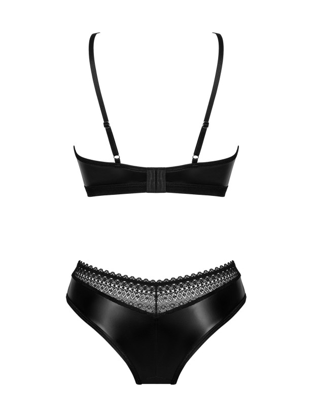 Black Lingerie Set Obsessive Norides — Zipper Panties