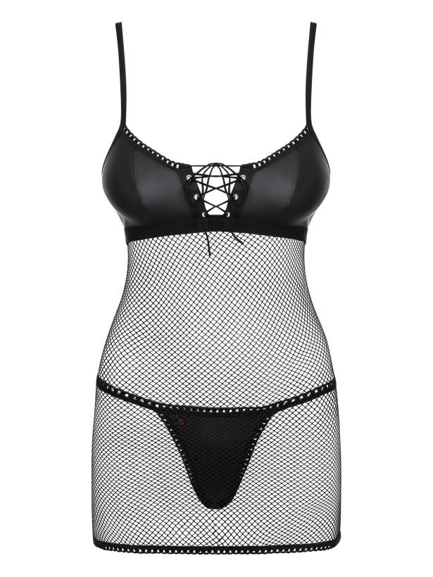Black Mesh Chemise Obsessive Rebella — Sexy Teddy