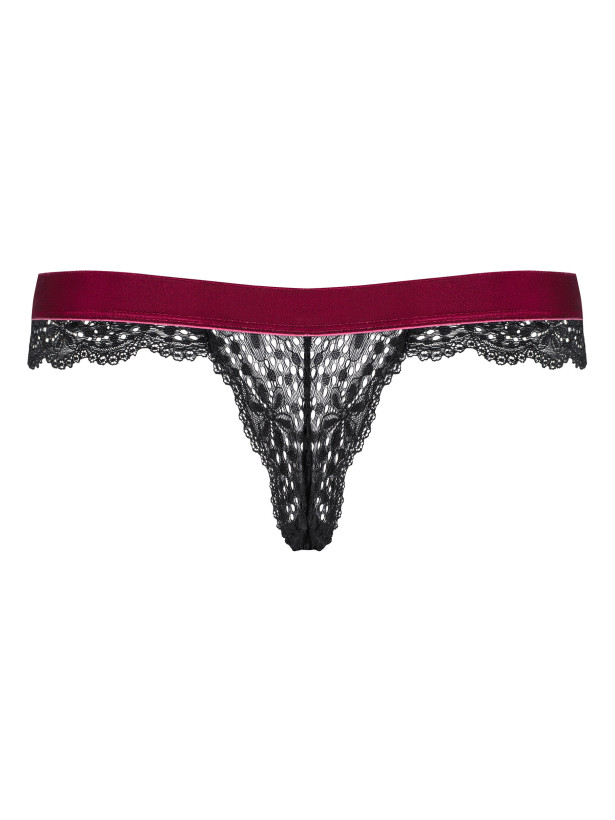 Obsessive Rossita Reizvolle Spitzenslips mit farbigen Akzenten