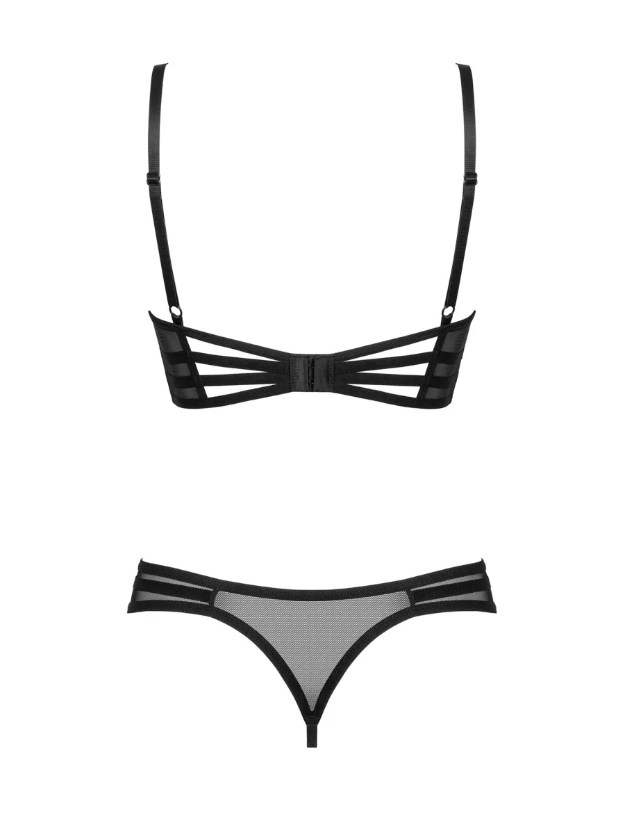 Obsessive Roxelia Erotik-Set: Offener BH und Ouvert-String
