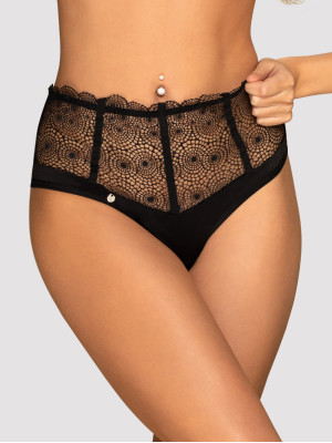 Black Lace Panties Obsessive Sharlotte — High Waist