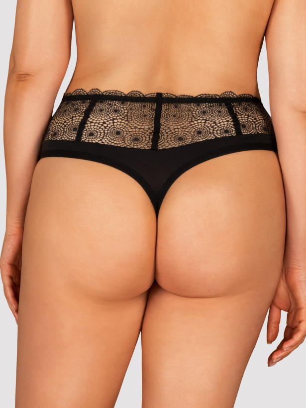 Black Lace Panties Obsessive Sharlotte — High Waist