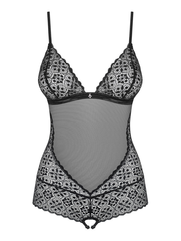 Obsessive Shibu Elegant Sheer Crotchless Teddy