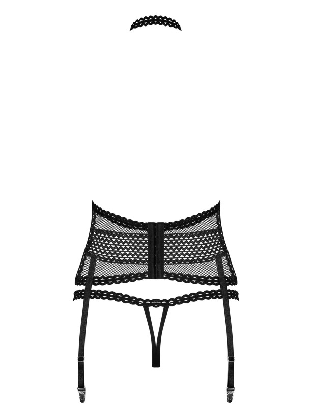 Obsessive Strapelie Corset & Thong Set