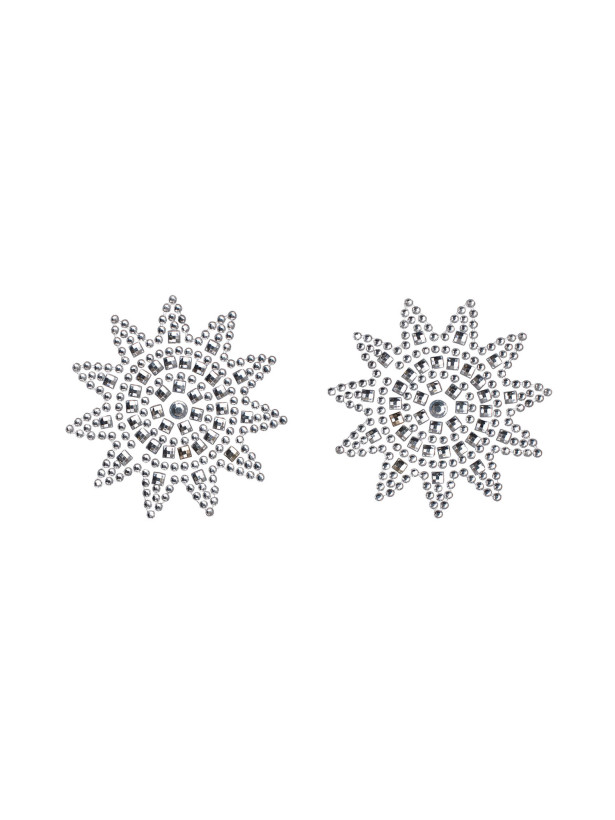 Silver Crystal Star Nipple Covers Obsessive Olianna