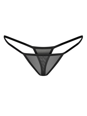 Black Mesh Thongs Obsessive Exquisite Parisel — Minimalist Design