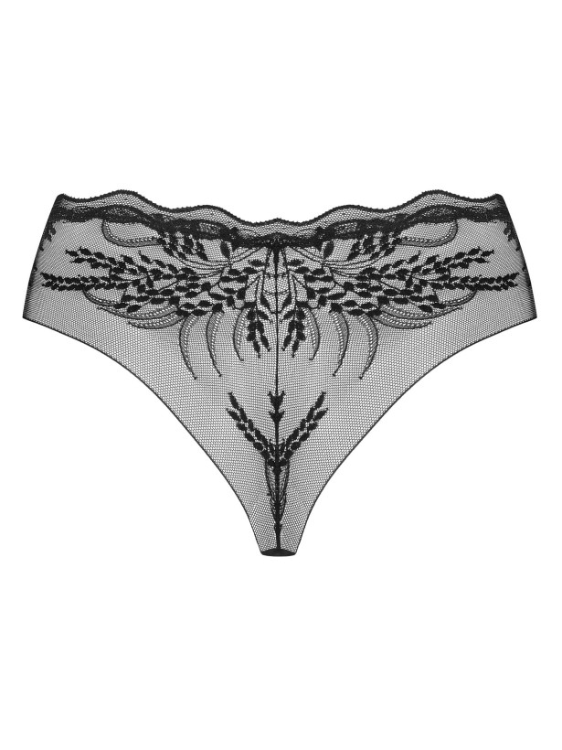 Black Lace Panties Obsessive Exquisite Perisia — High Leg