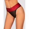 Red Black Thong Obsessive Tienesy — Bow