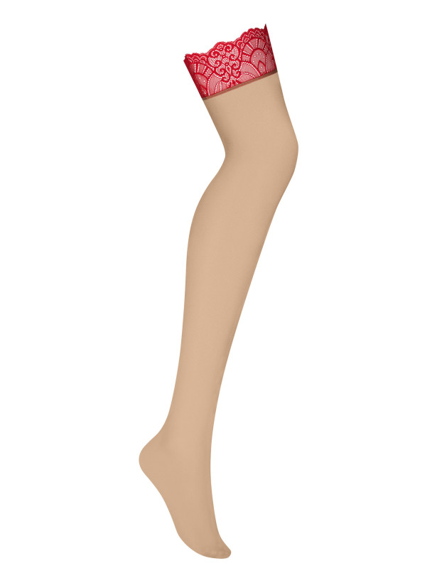 Obsessive Loventy Roter Spitzen-Strumpfhalter