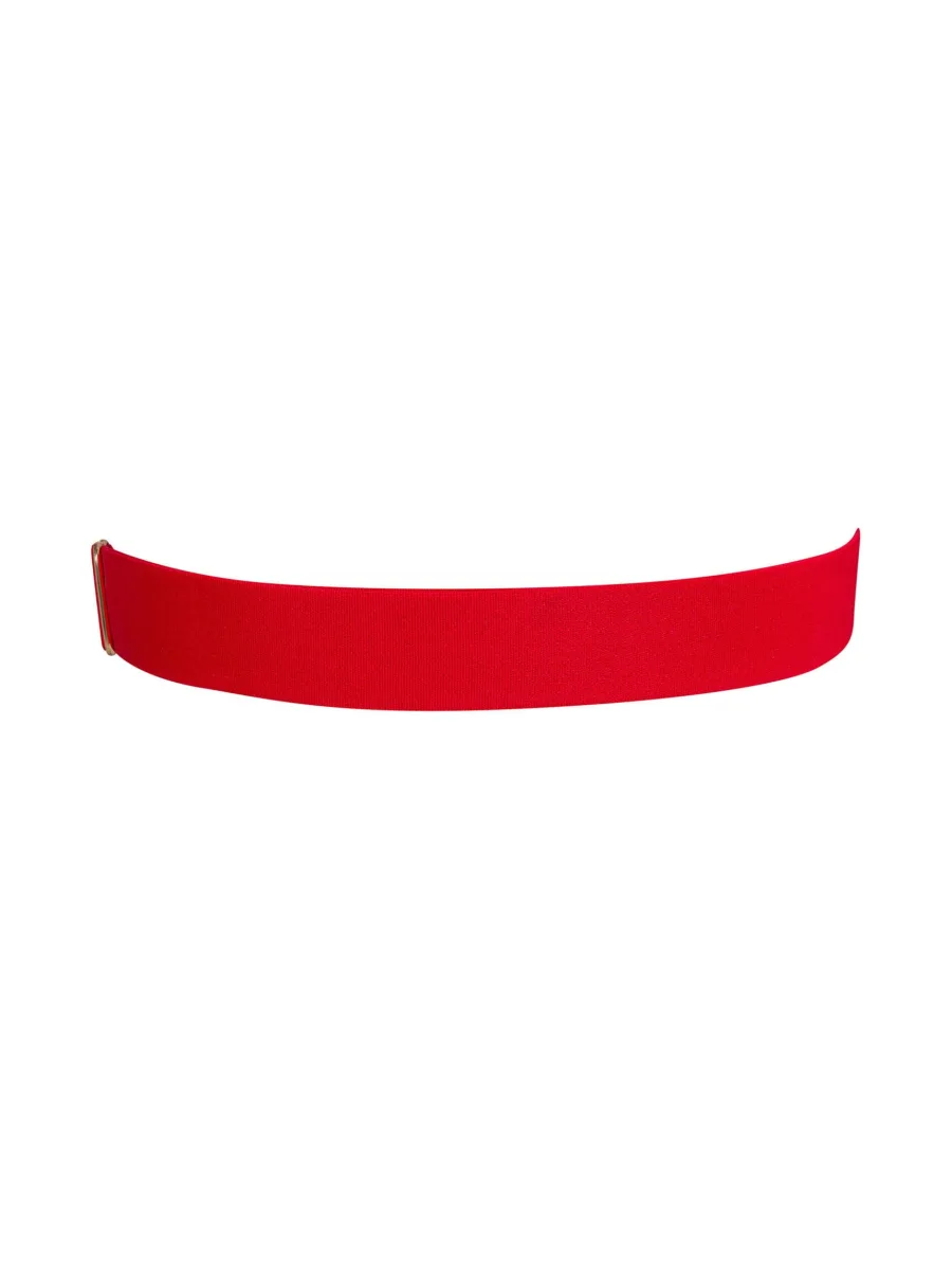 Obsessive Elianes rotes Strumpfband – sexy Oberschenkelaccessoire mit Herzanhänger