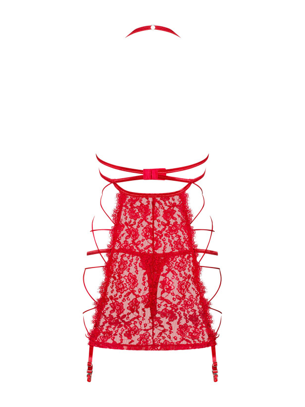 Red Lace Chemise Obsessive Rediosa — Open Cup