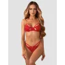 Red Lingerie Set Obsessive Matildea — Chains