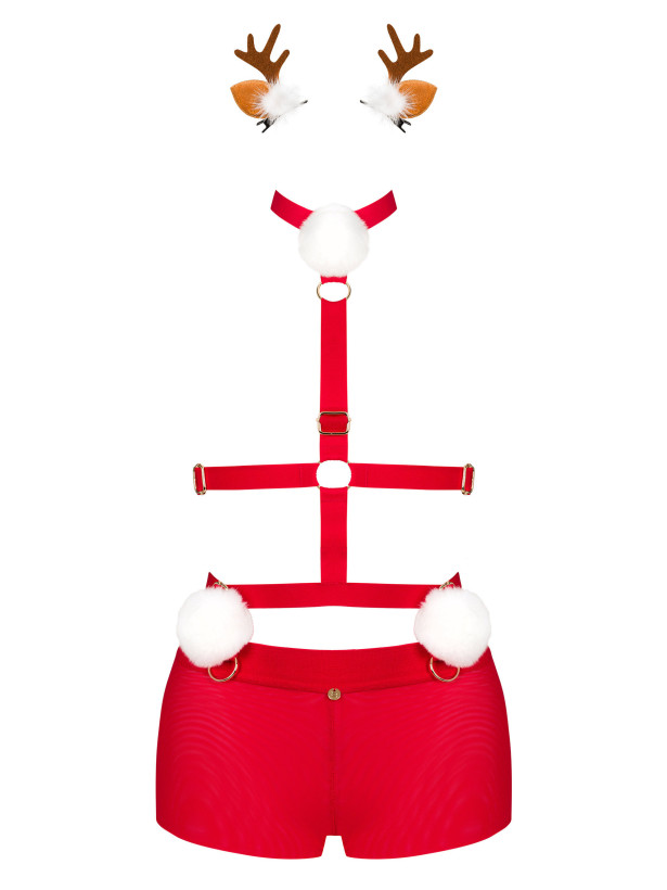 Red Lingerie Set Obsessive Ms Reindy — Festive Outfit