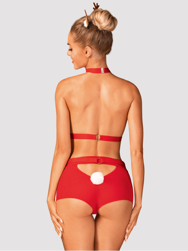 Red Lingerie Set Obsessive Ms Reindy — Festive Outfit