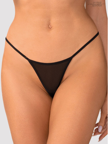 Black Mesh Butterfly Thong Obsessive Veyane