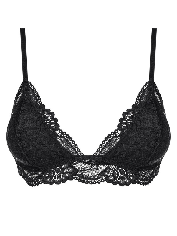 White Black Bra Obsessive 810-BRA-2 — Lace Bralette