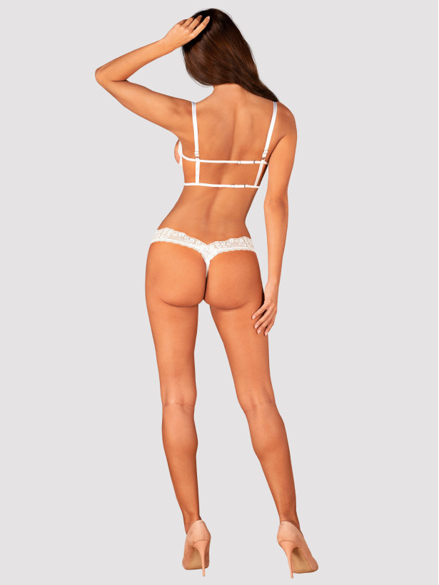 Obsessive Heavenlly Gewagtes Set: Offener BH und Ouvert-String