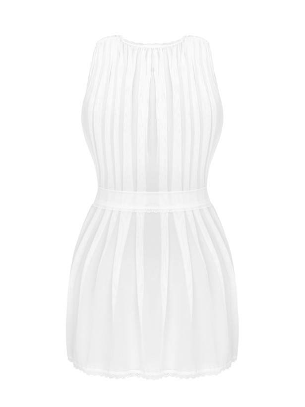 White Sheer Robe Obsessive Heavenlly — Lace