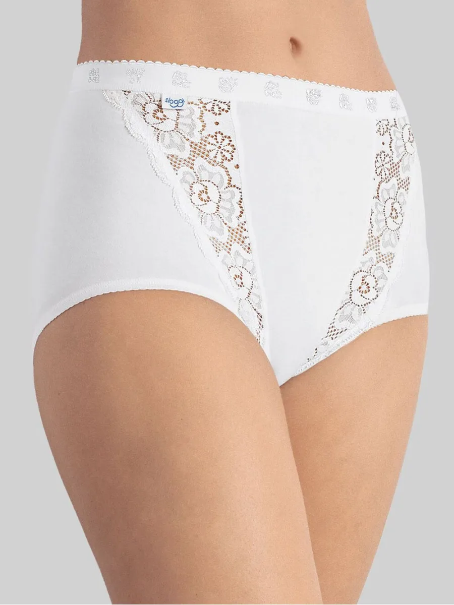 High-Waist Baumwoll-Slip Sloggi Chic Maxi – Komfort mit Spitzendetails