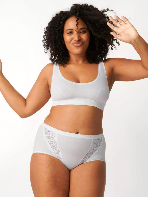 High-Waist Baumwoll-Slip Sloggi Chic Maxi – Komfort mit Spitzendetails