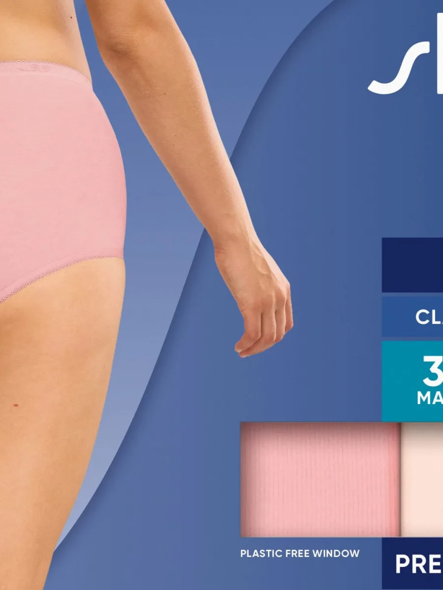 Baumwoll-Maxi-Slip Sloggi Basic+ 3er-Pack – High-Waist Komfort