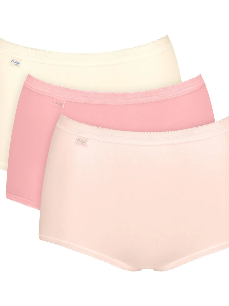 Baumwoll-Maxi-Slip Sloggi Basic+ 3er-Pack – High-Waist Komfort