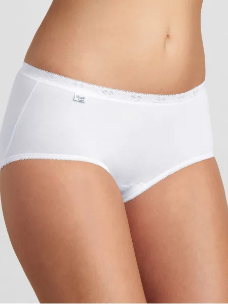 Baumwoll-Midi-Slip Sloggi Basic+ Midi – Formbeständige Passform