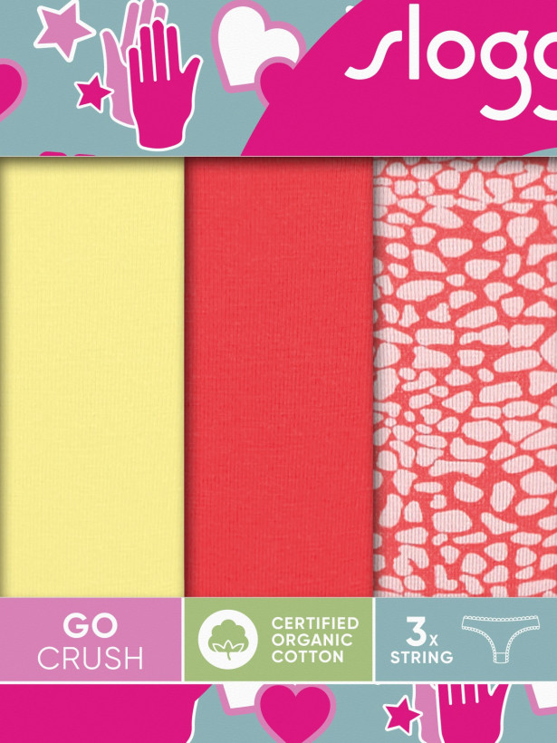 Cotton Thong Panties Sloggi Go Crush String – Soft Lace & Prints