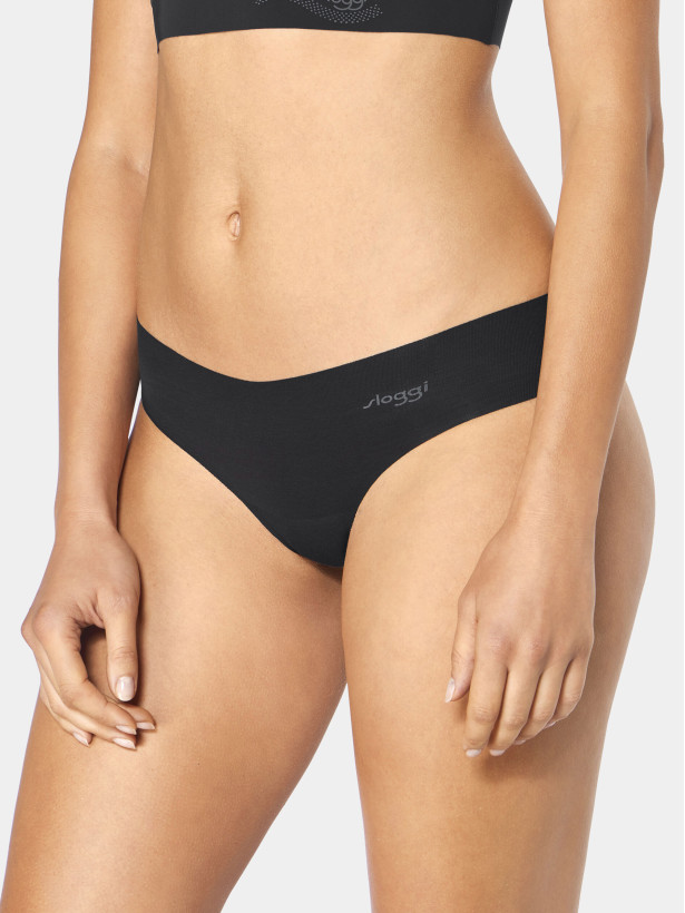 Sloggi Zero Cotton Hipstring Seamless Elastic Thong