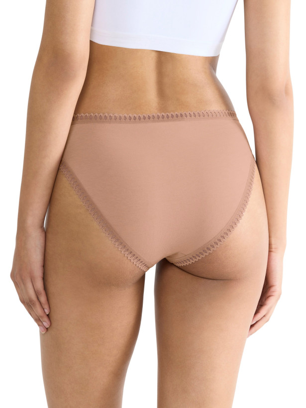High Leg Briefs Sloggi Go Crush 3-Pack – Organic Cotton Beige