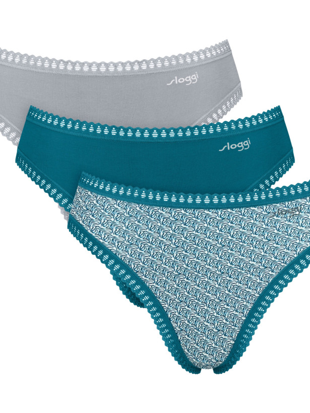 High Leg Briefs Sloggi Go Crush 3-Pack – Organic Cotton Softness