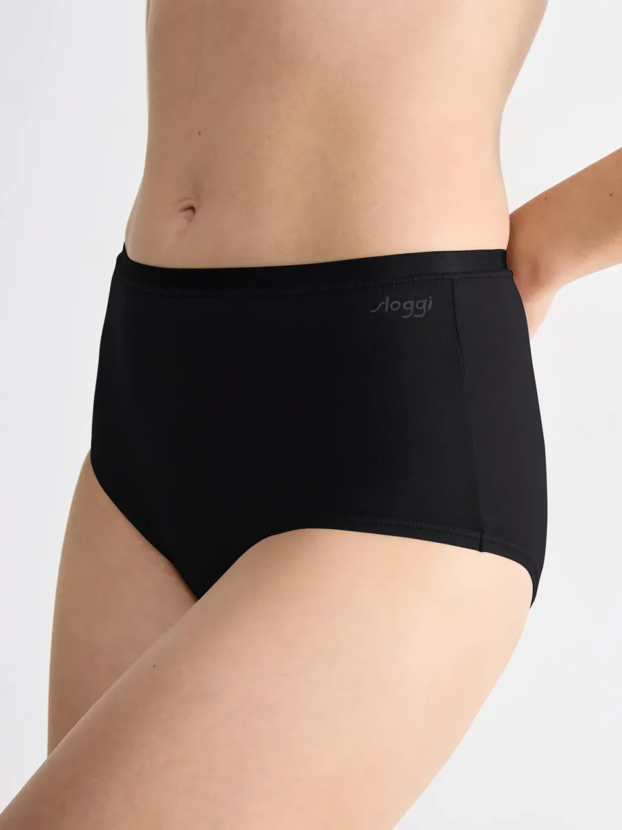 High-Waist Baumwoll-Slip Sloggi Go Daily – Weicher Bio-3er-Pack