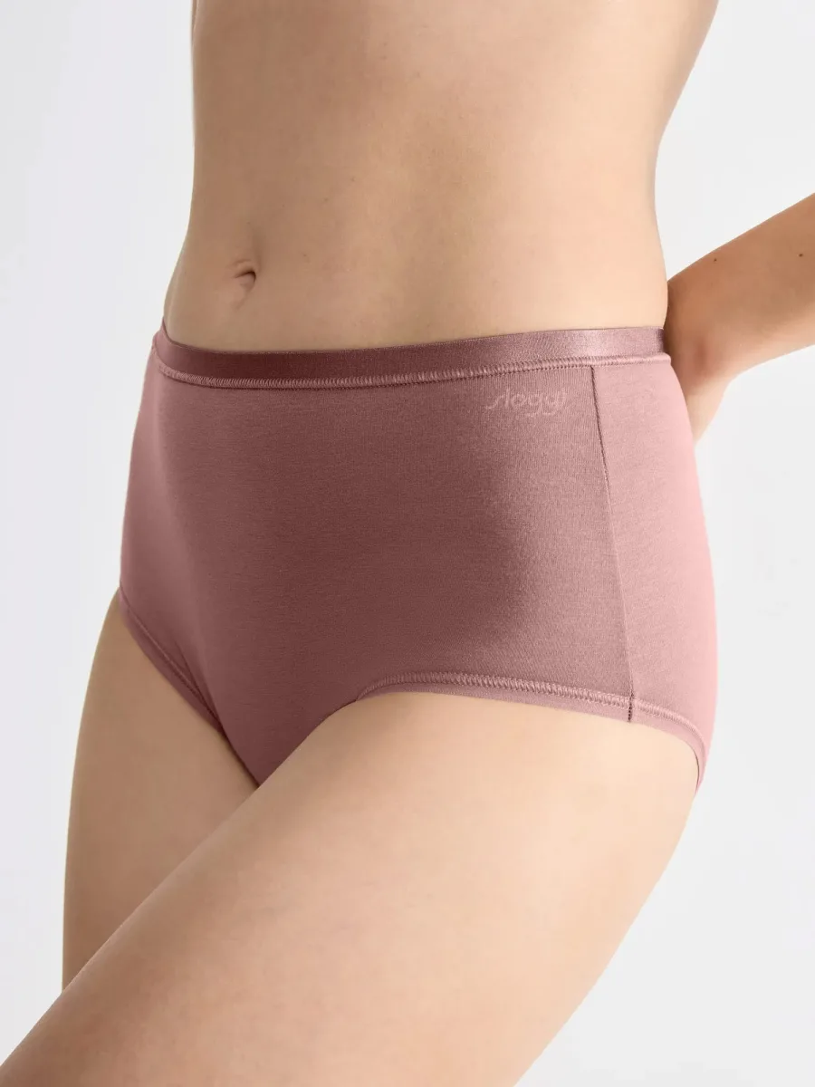 High-Waist Baumwoll-Slip Sloggi Go Daily – Weicher Bio-3er-Pack