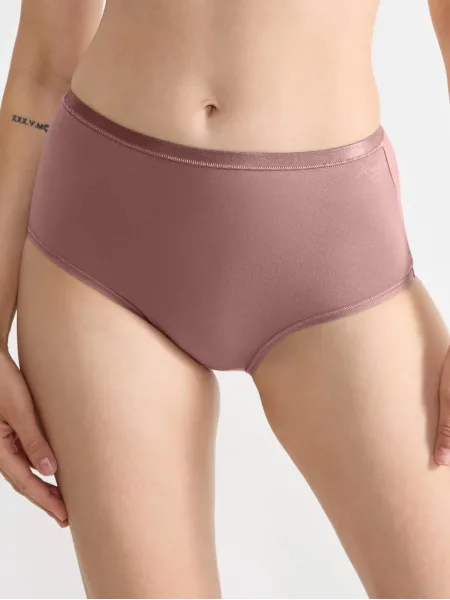 High-Waist Baumwoll-Slip Sloggi Go Daily – Weicher Bio-3er-Pack