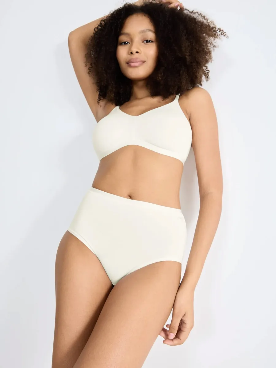 High-Waist Baumwoll-Slip Sloggi Go Daily – Weicher Bio-3er-Pack
