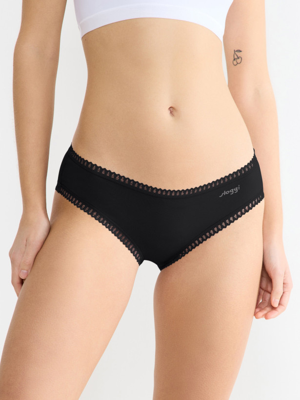Hipster Panties Sloggi Go Crush 3-Pack – Organic Cotton Black