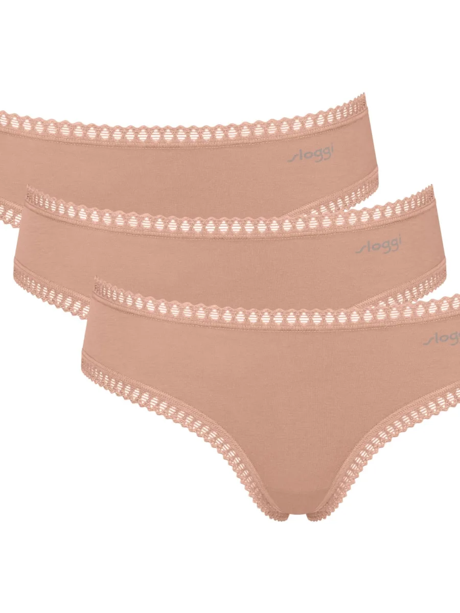 Hipster-Slip Sloggi Go Crush 3er-Pack – Bio-Baumwoll-Komfort