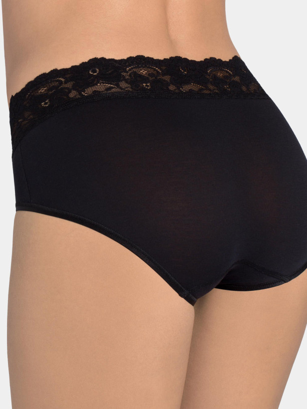 Slip mit Spitzenbund Sloggi Romance Midi – Weiche Supima-Baumwolle