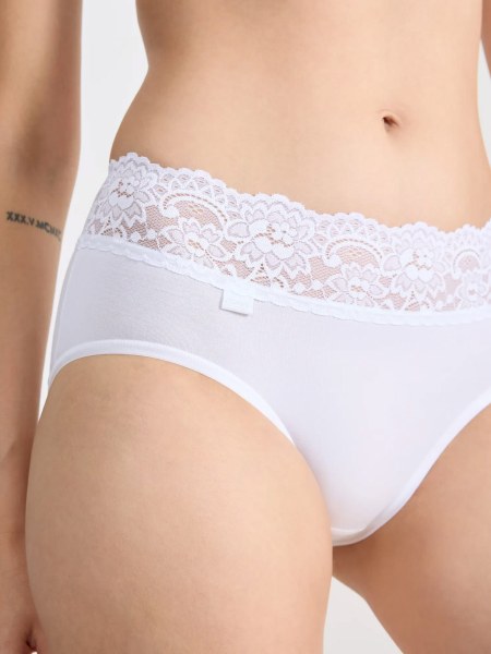 Lace Waist Briefs Sloggi Romance Midi – Soft Supima Cotton