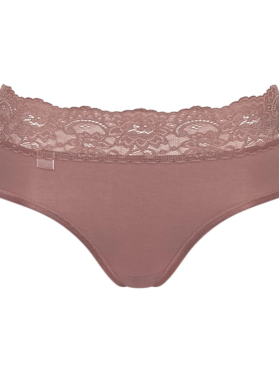 Slip mit Spitzenbund Sloggi Romance Midi – Weicher Baumwoll-Mix