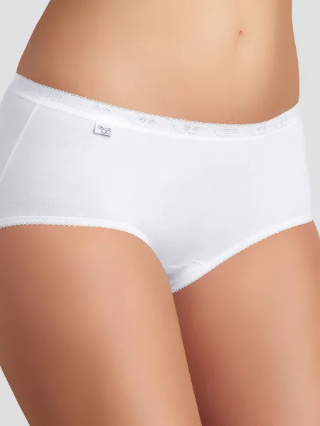 Midi Baumwoll-Slip Sloggi Basic+ 2er-Pack – Weiche Formbeständigkeit