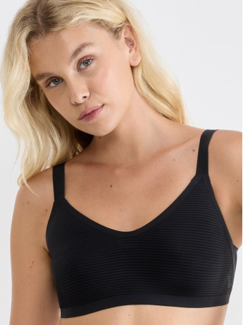Seamless Bralette Sloggi Zero Feel Air – Breathable Sheer Stripes