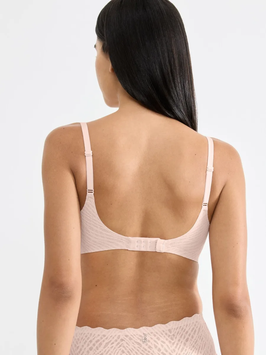 Bügelloses Soft-Bralette Sloggi Zero Feel Bliss – Geklebte grafische Spitze