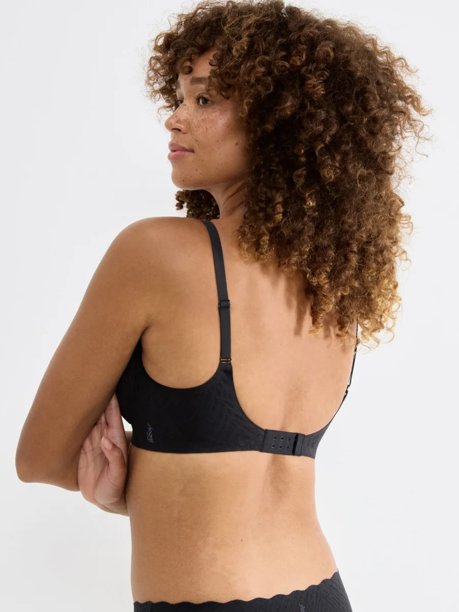 Bügelloses Soft-Bralette Sloggi Zero Feel Bliss – Geklebte grafische Spitze