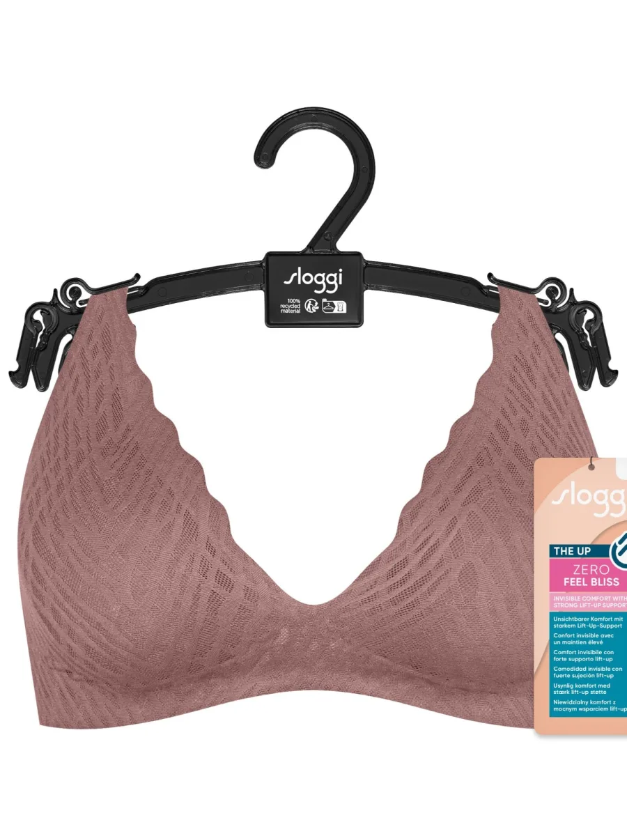 Bügelloses Soft-Bralette Sloggi Zero Feel Bliss – Geklebte grafische Spitze