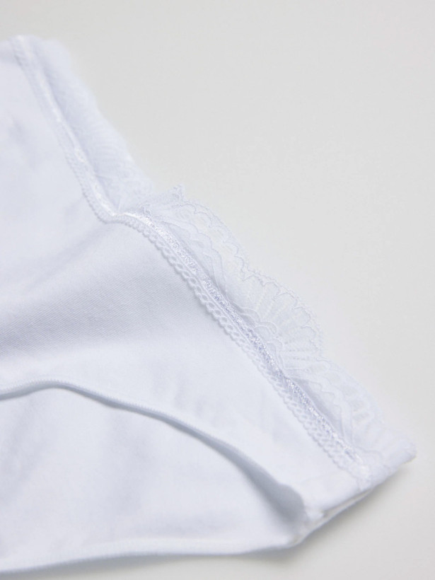 Cotton Panties Ysabel Mora 19681 – Lace-Waist Bikini Briefs